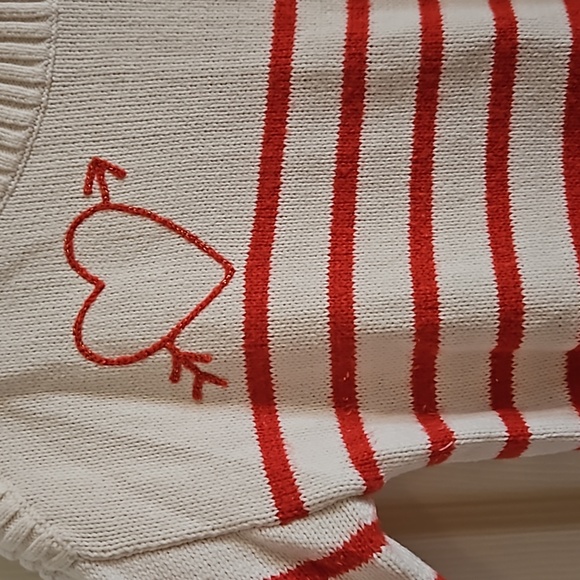 Red striped sweater loft - Picture 2 of 6